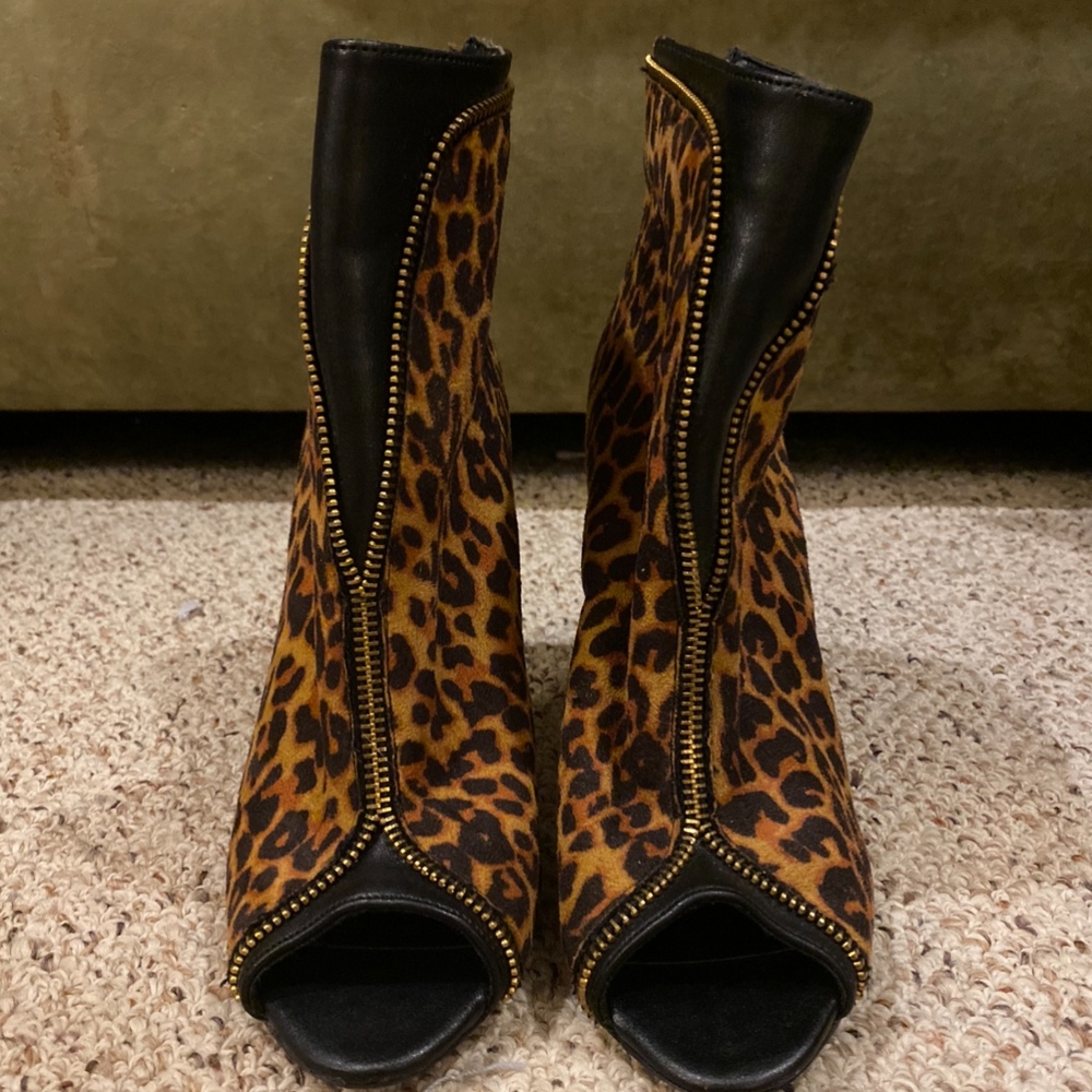 Cheetah Heeled Booties